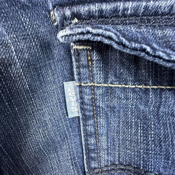 Levis Silvertab Shorts Mens 34 Blue 12" Grunge Denim Jean Shorts Jorts Y2K - Picture 6 of 13